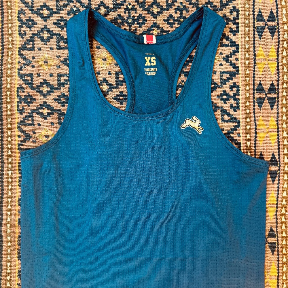 Tracksmith Women's Twilight Crop Tank Navy - New- Size XS